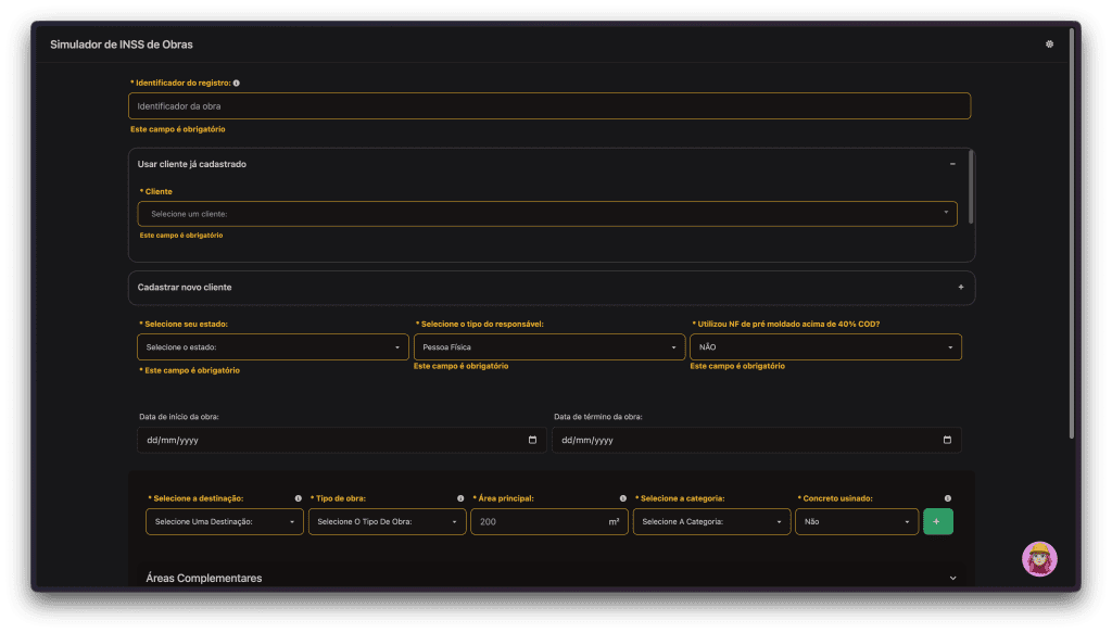 ✅ Etapa 1: Simulação de Aferição Indireta