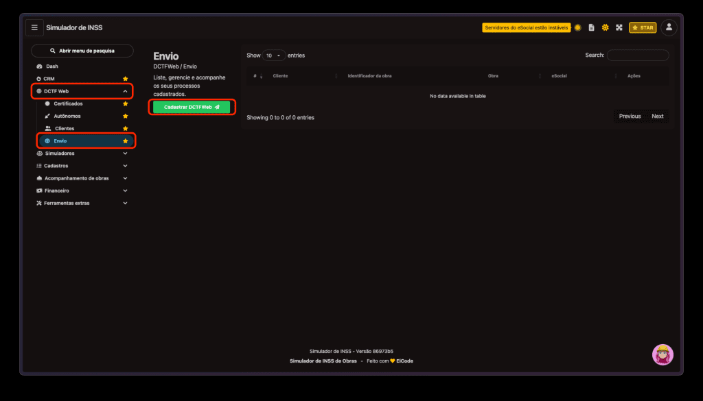 📤 Etapa 7: Envio da DCTFWeb