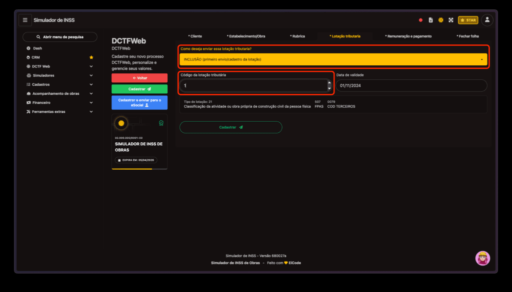 📤 Etapa 7: Envio da DCTFWeb