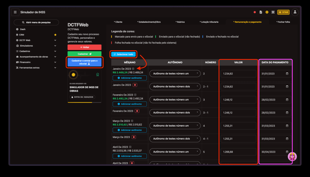 📤 Etapa 7: Envio da DCTFWeb